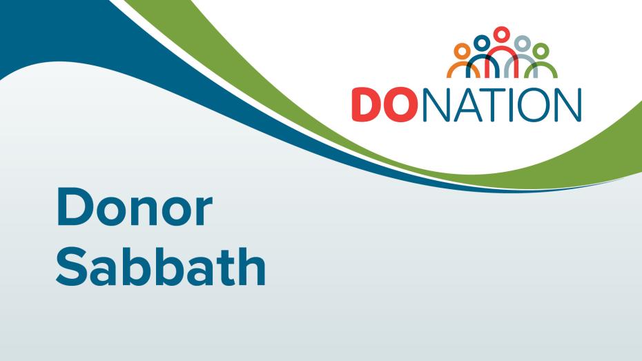 Donor Sabbath