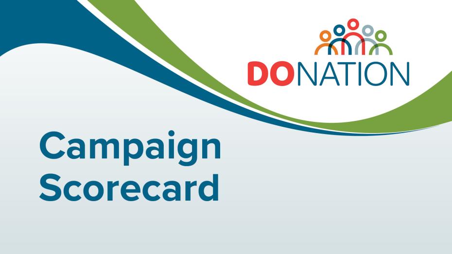 Tarjeta de puntuación de la campaña DoNation