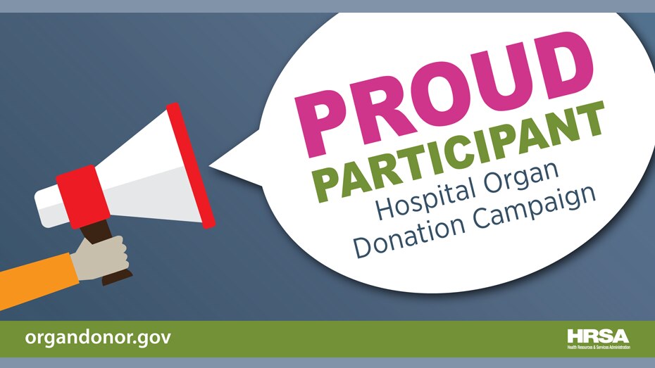 Proud participant. Hospital Organ donation campaign