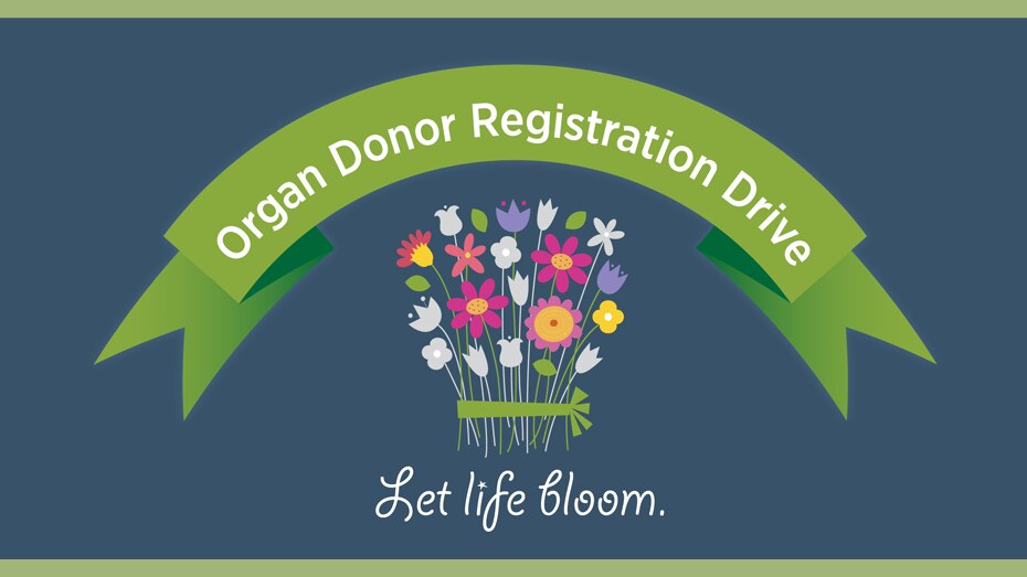 organ donor registration drive. Let life bloom